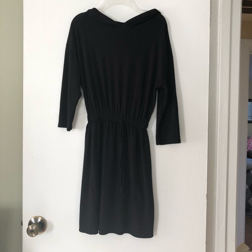 🆕 BOO HOO BLACK HOODED DRESS